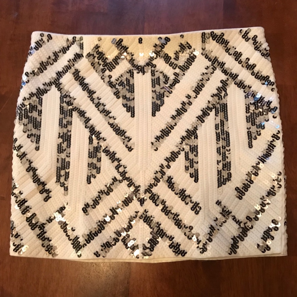 Express sequined skirt